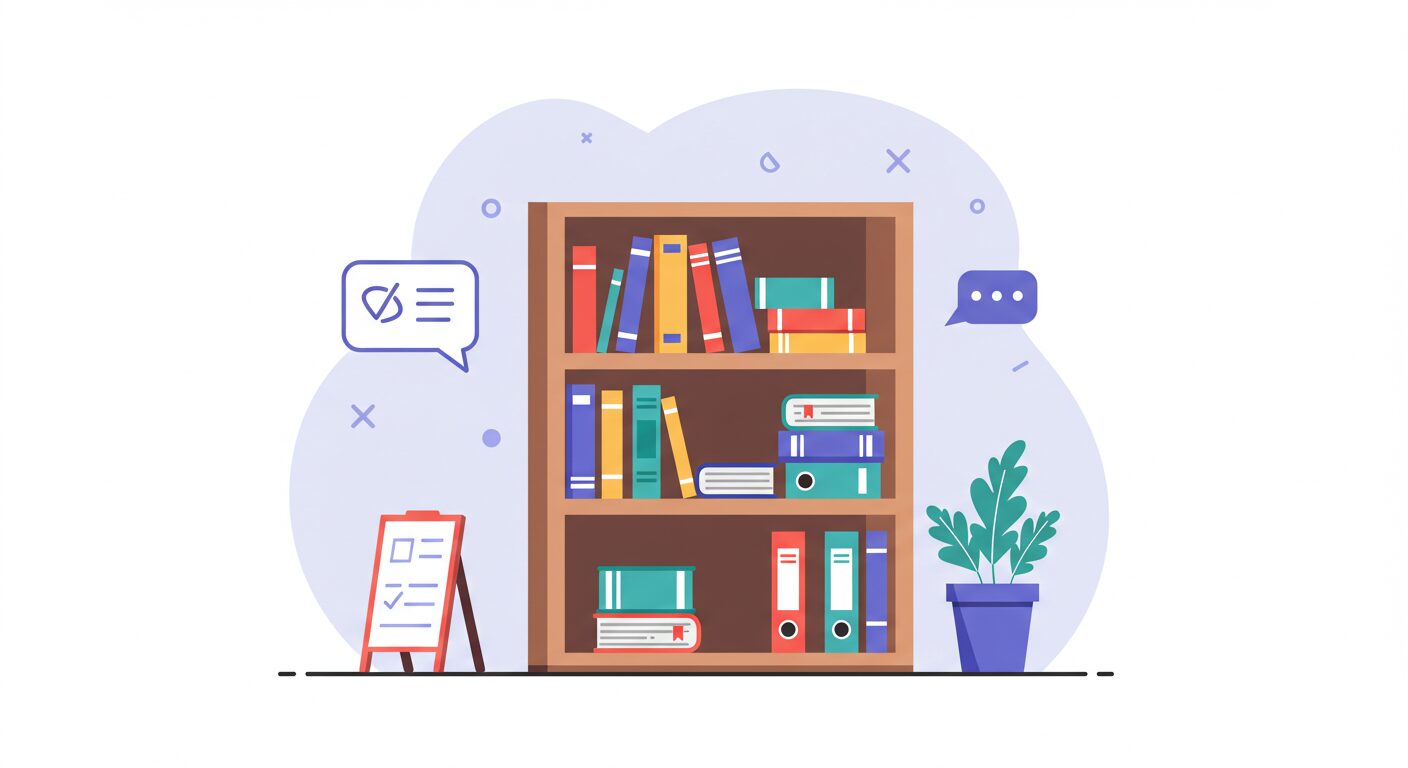 ビジネス書が並ぶ本棚