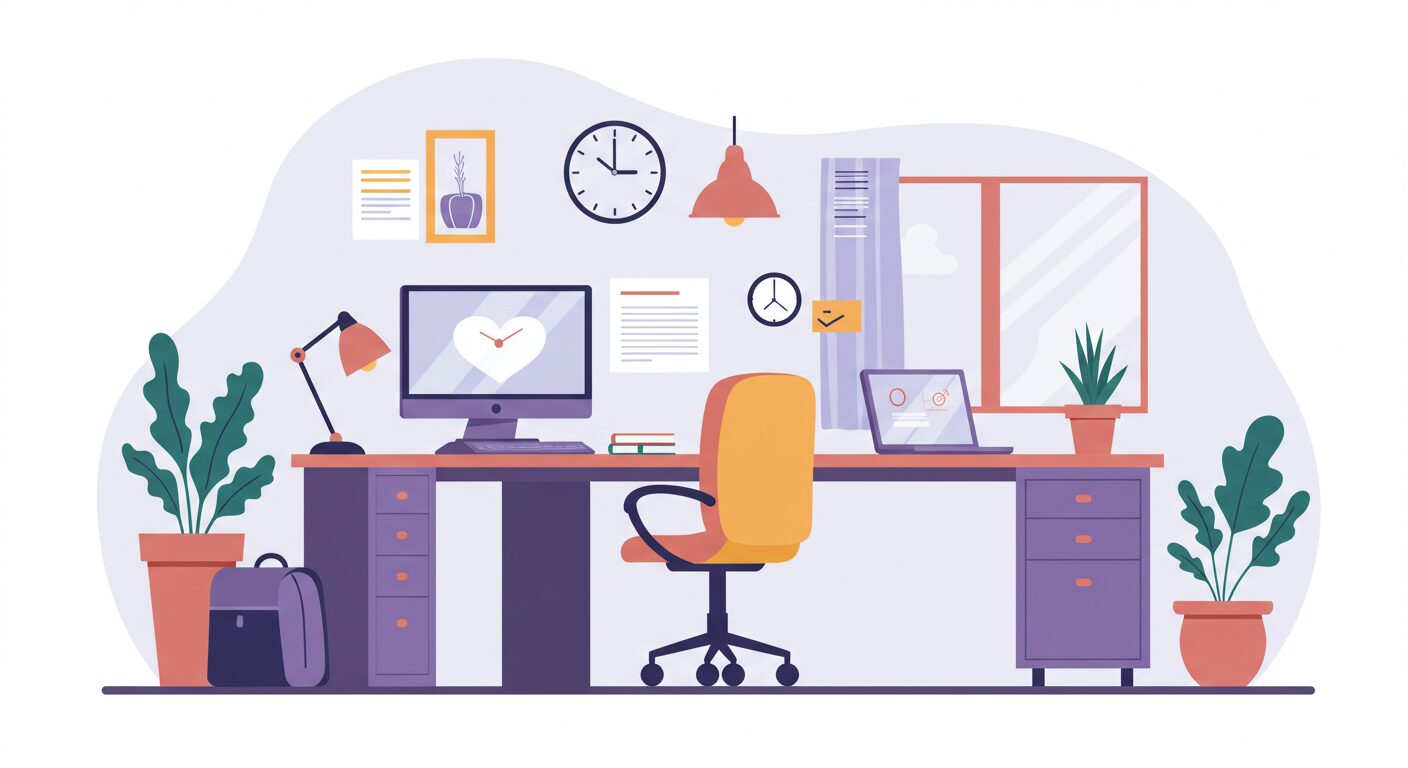 整えられたホームオフィス